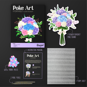 Poke Art Hydrangea Flower Bouquet