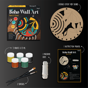 Boho Wall Art - MDF Painting