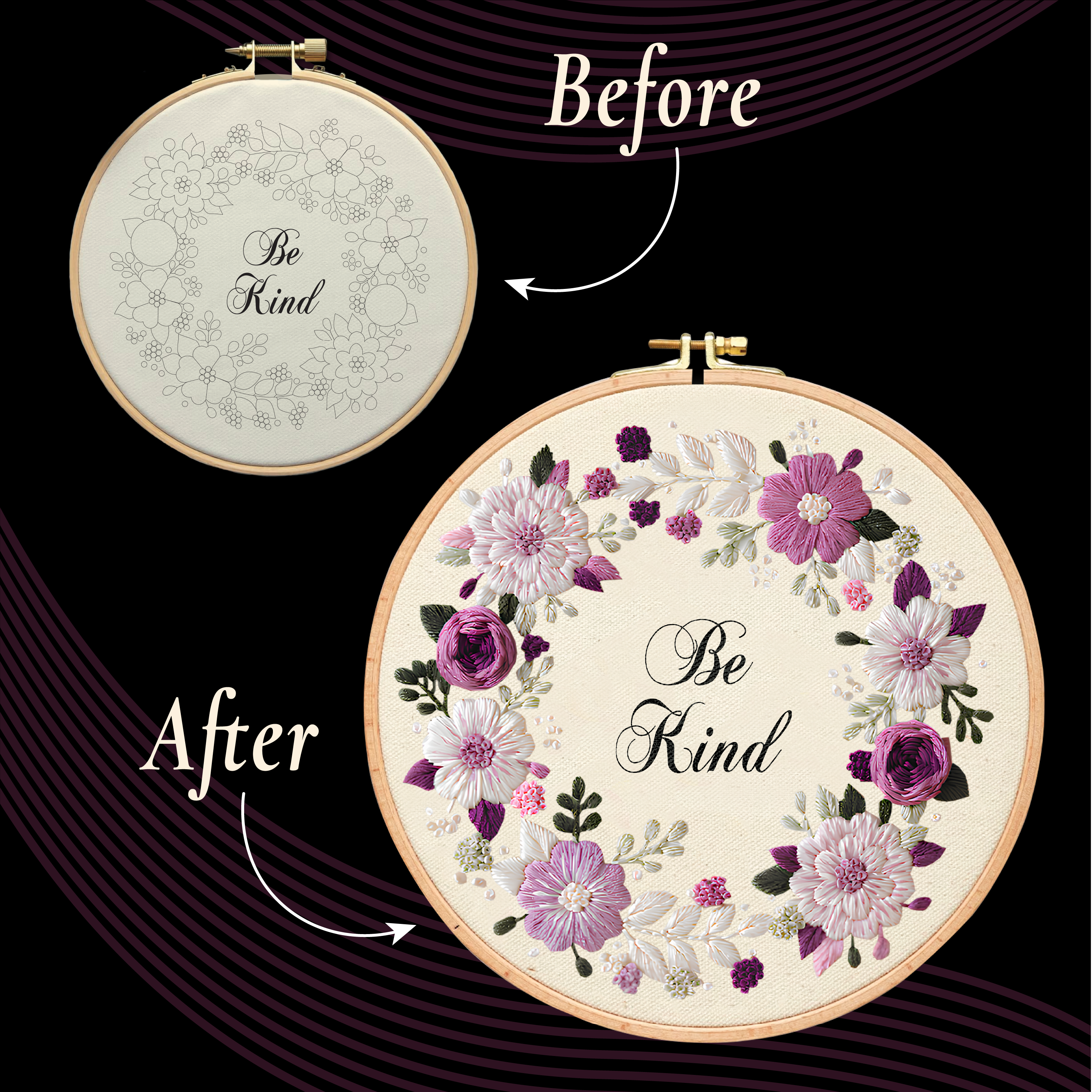Embroidery Kit - Floral