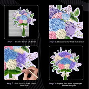 Poke Art Hydrangea Flower Bouquet