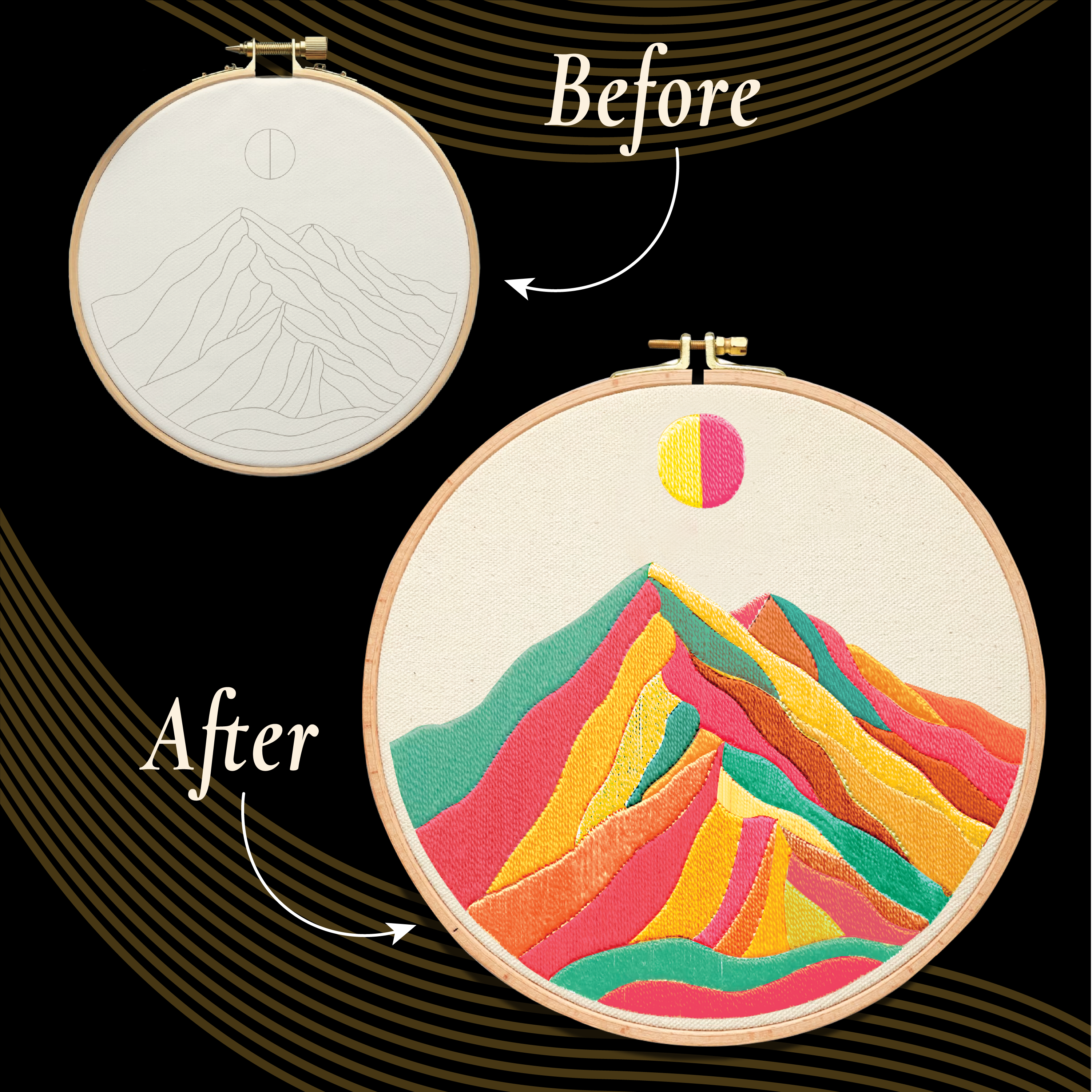 Embroidery Kit Landscape