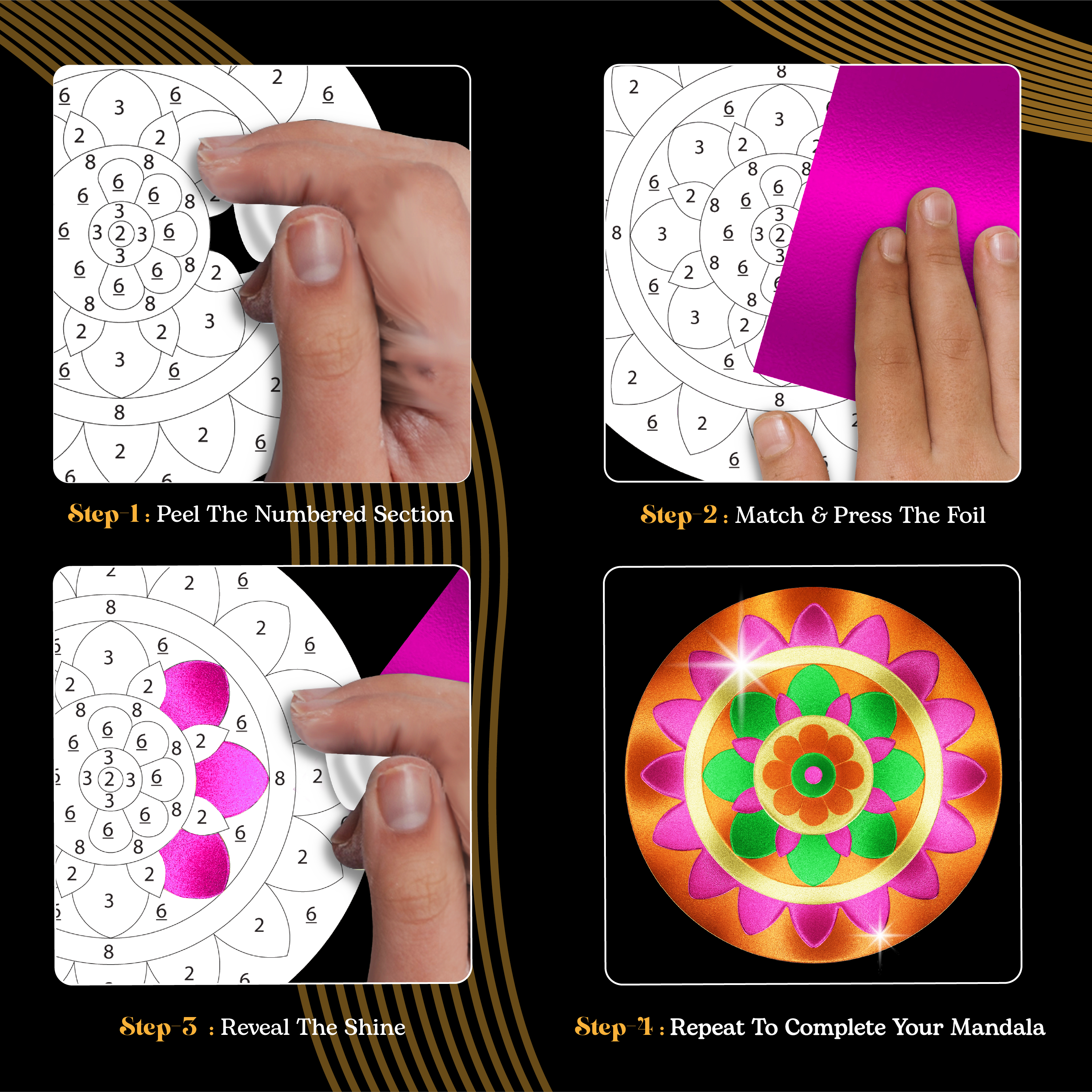 Foil By Number - Mandala