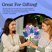 Poke Art Lavender Flower Bouquet