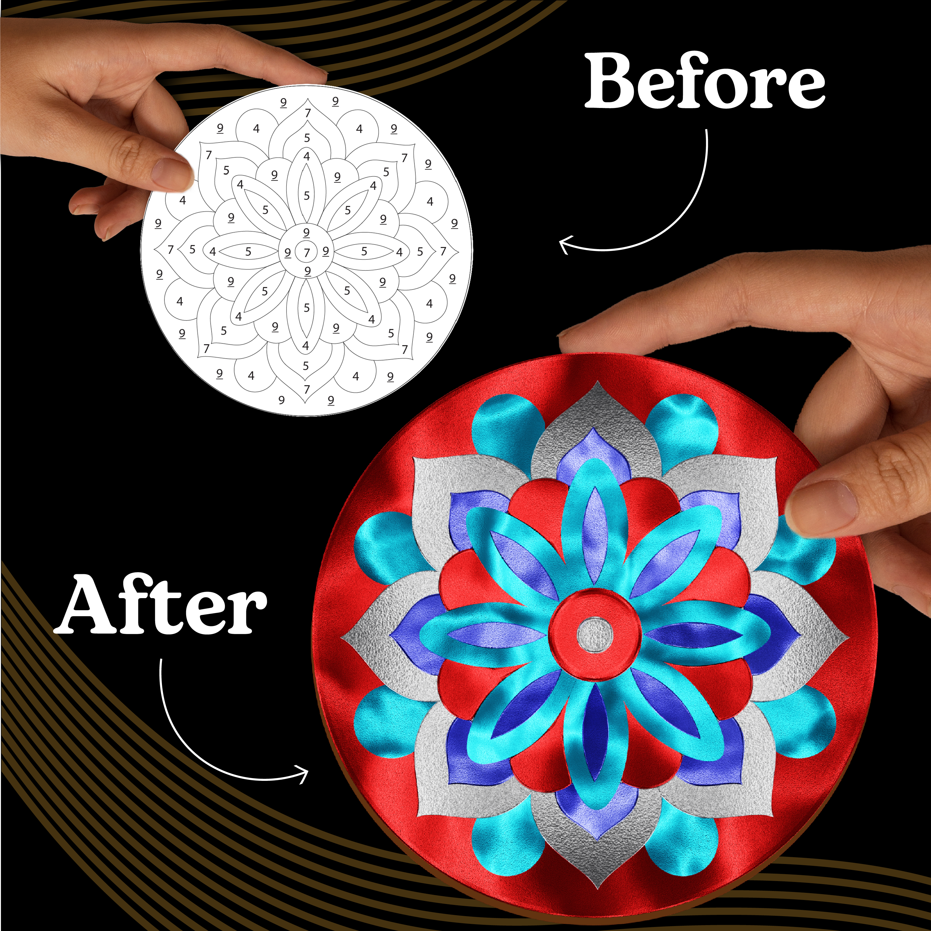 Foil By Number - Mandala