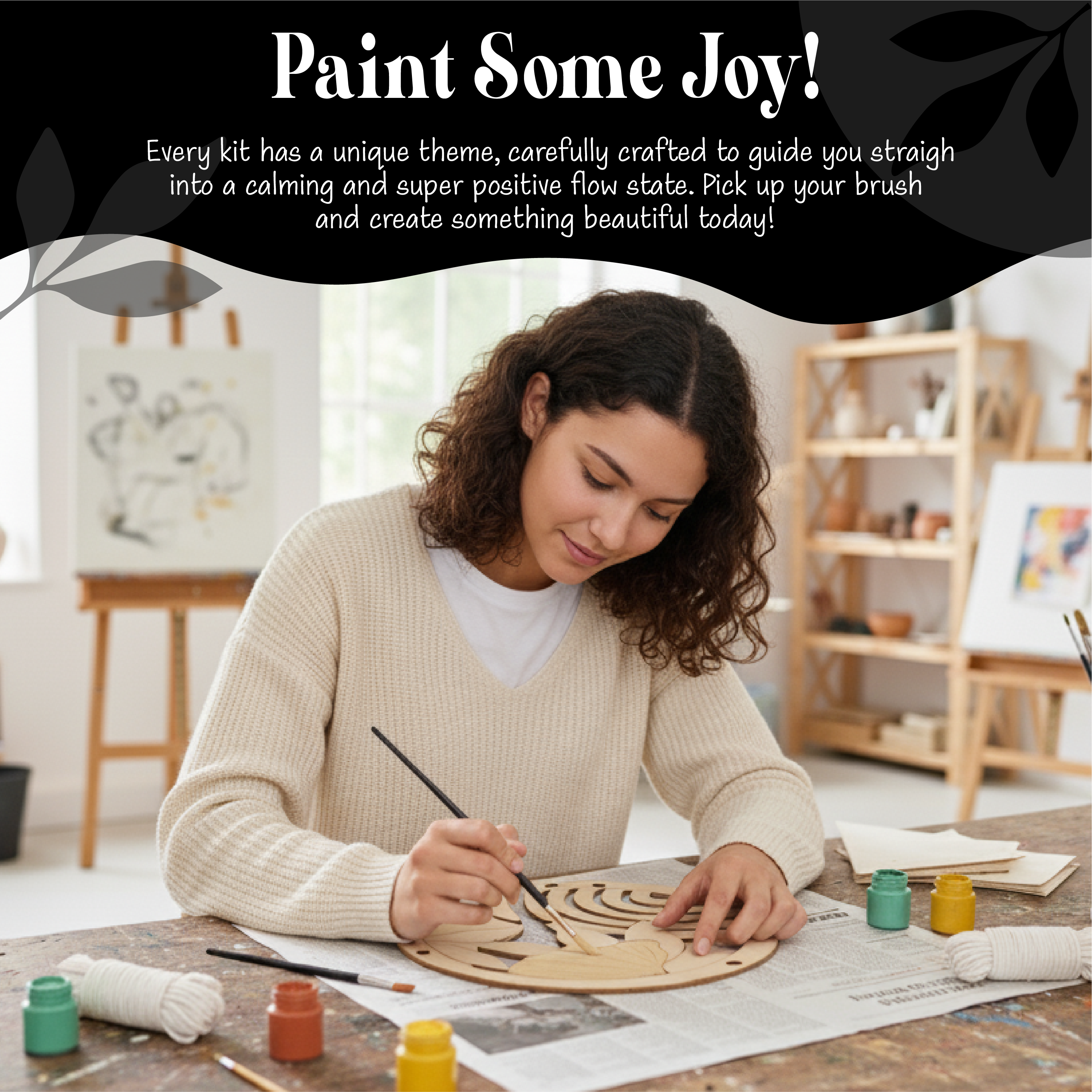 Boho Wall Art - MDF Painting