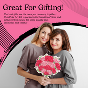 Poke Art Carnations Flower Bouquet