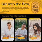 Poke Art Marigold Flower Bouquet