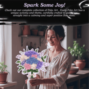 Poke Art Hydrangea Flower Bouquet