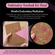 Unwynd Embroidery Notebook Kit – Floral