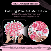 Poke Art Cherry Blossom Flower Bouquet