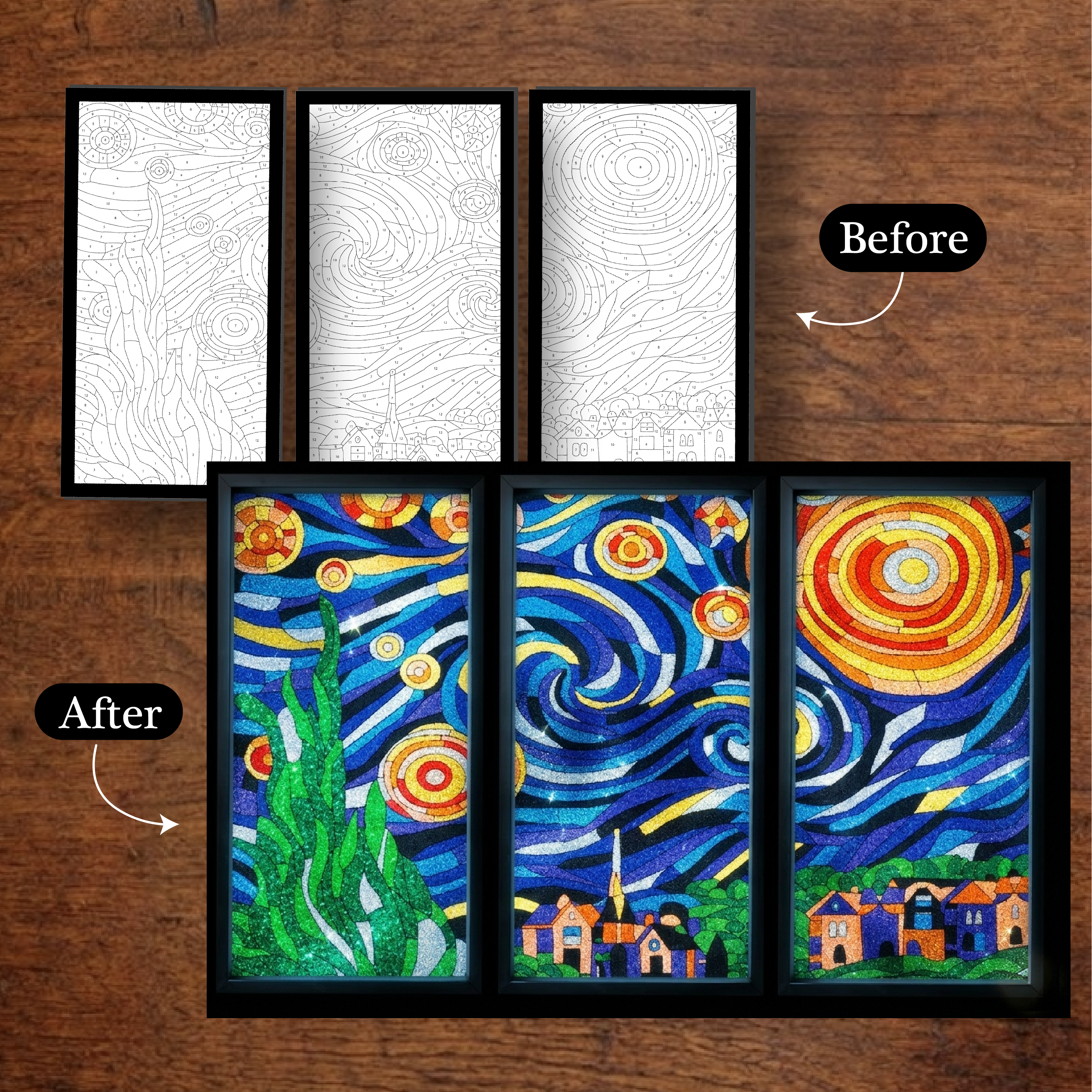 Unwynd Foil By Number - The Starry Night