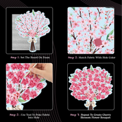 Poke Art Cherry Blossom Flower Bouquet