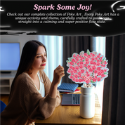 Poke Art Cherry Blossom Flower Bouquet