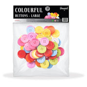 Unwynd Colourful Buttons Large - Pack of 50