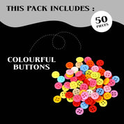 Unwynd Colourful Buttons Small - Pack of 50