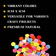 Unwynd Colourful Buttons Small - Pack of 50