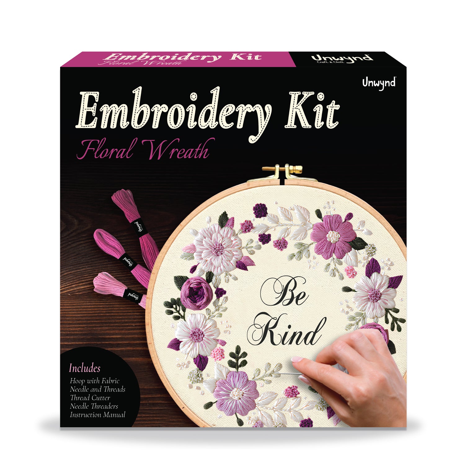 Unwynd - Embroidery Kit Floral