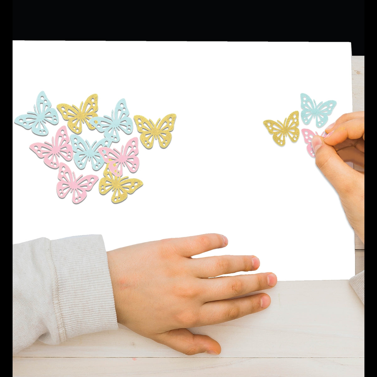 Unwynd Butterfly Felt Stickers - Pack of 50