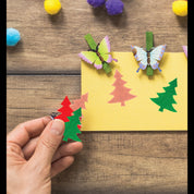 Unwynd Christmas Tree Felt Stickers - Pack of 40