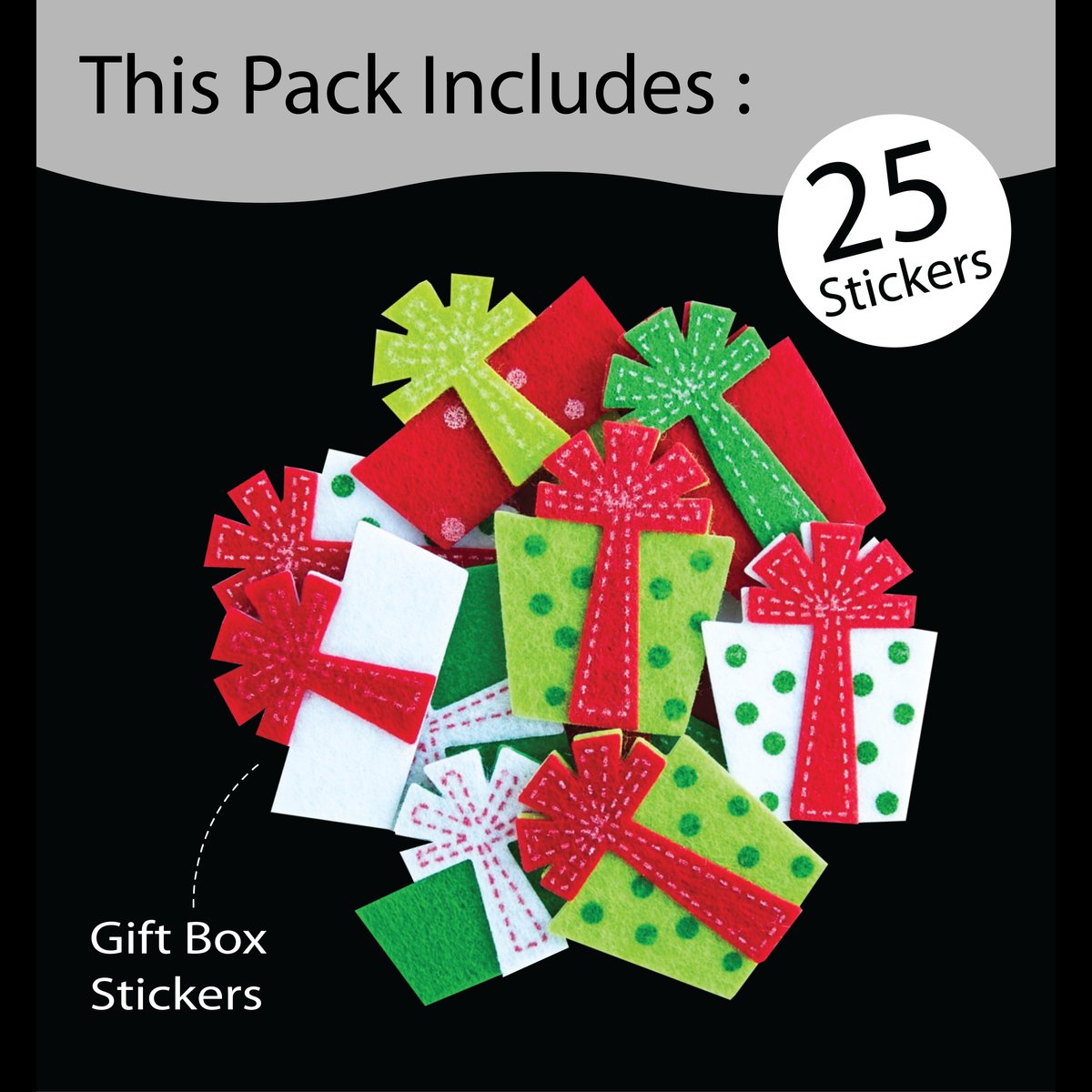 Unwynd Gift Felt Stickers - Pack of 25