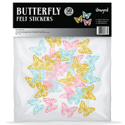 Unwynd Butterfly Felt Stickers - Pack of 50