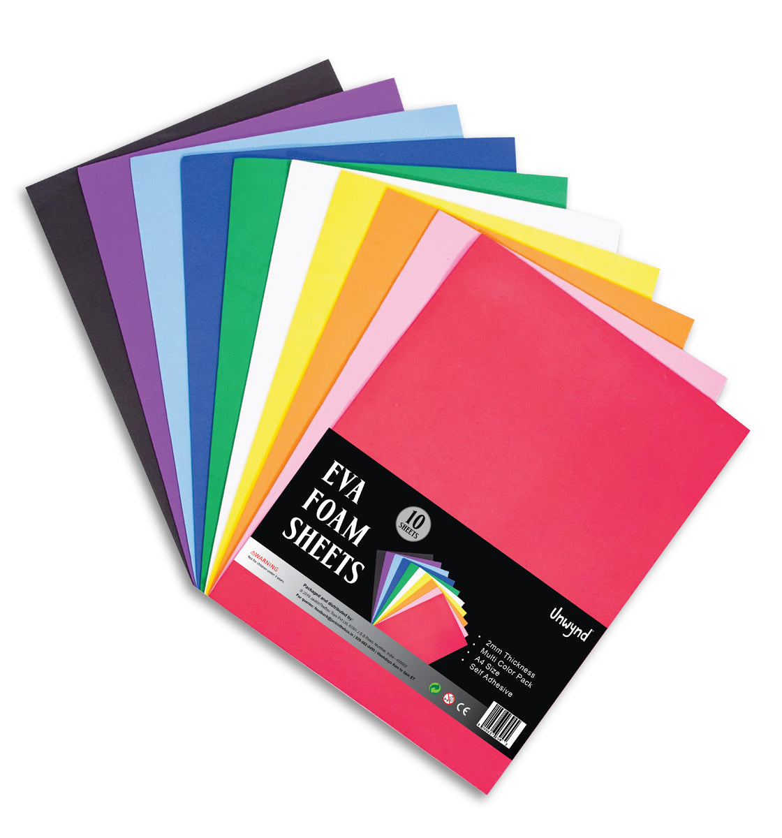 Unwynd Eva Foam Sheets - Pack of 10