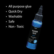 Unwynd Glitter Glue Blue - 50gms