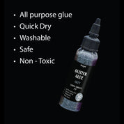 Unwynd Glitter Glue Grey - 50gms