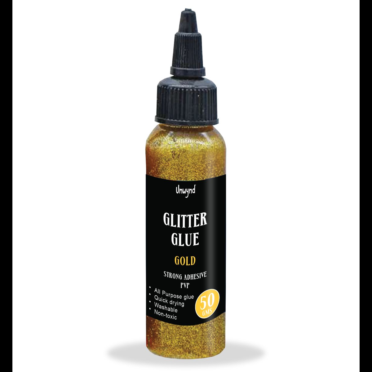 Unwynd Glitter Glue Gold - 50gms