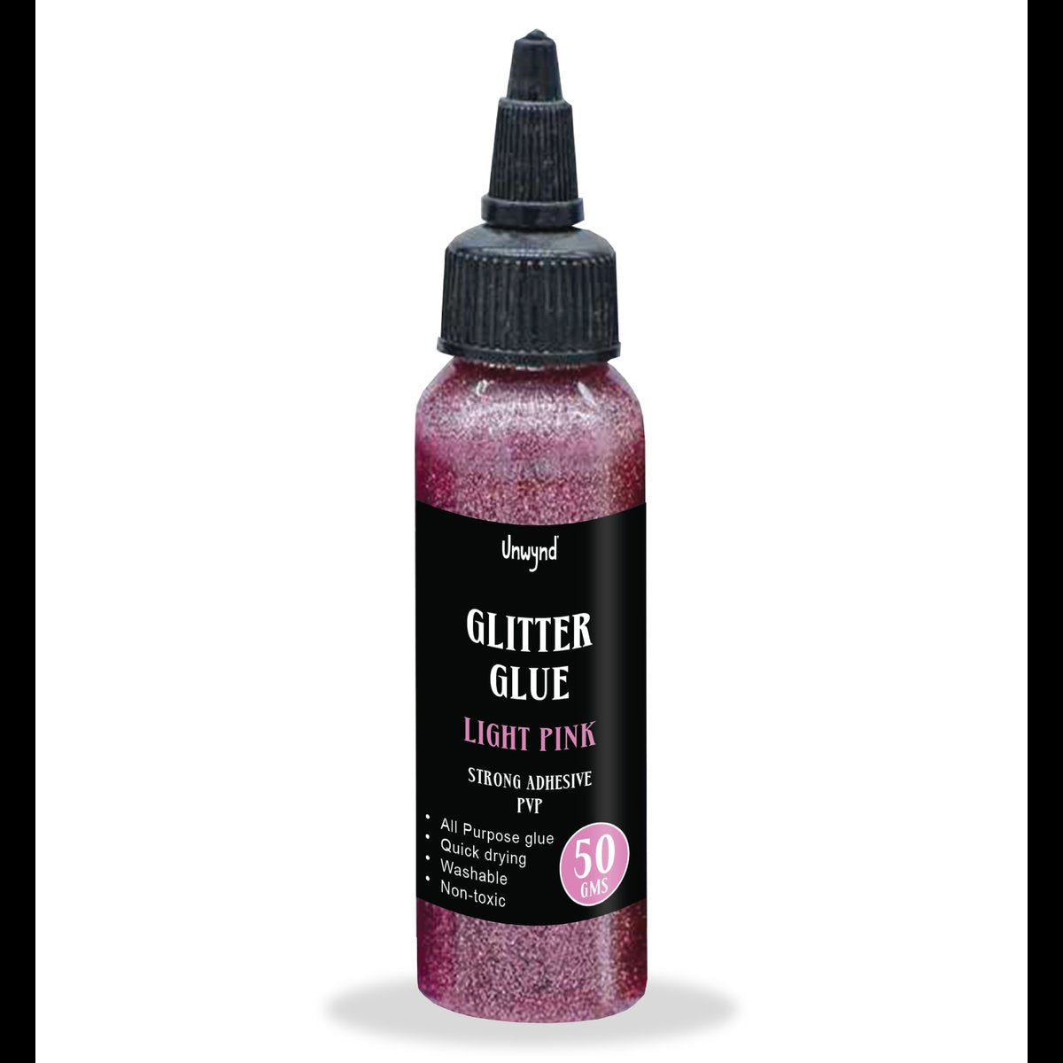 Unwynd Glitter Glue Light Pink - 50gms