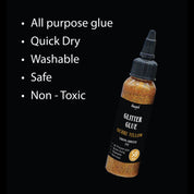 Unwynd Glitter Glue Ochre Yellow - 50gms