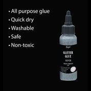 Unwynd Glitter Glue Silver 70ml