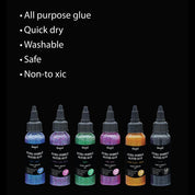 Unwynd Glitter Glue - Extra Sparkle Set of 6 - 50gms