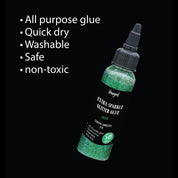 Unwynd Glitter Glue - Extra Sparkle- Clear Green - 50gms