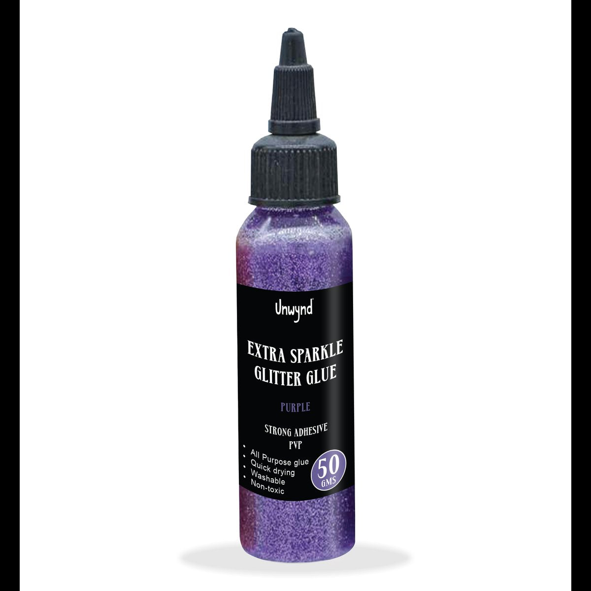 Unwynd Glitter Glue - Extra Sparkle- Purple - 50gms