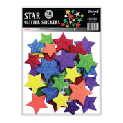 Unwynd Gold Glitter Star Stickers - Pack of 25