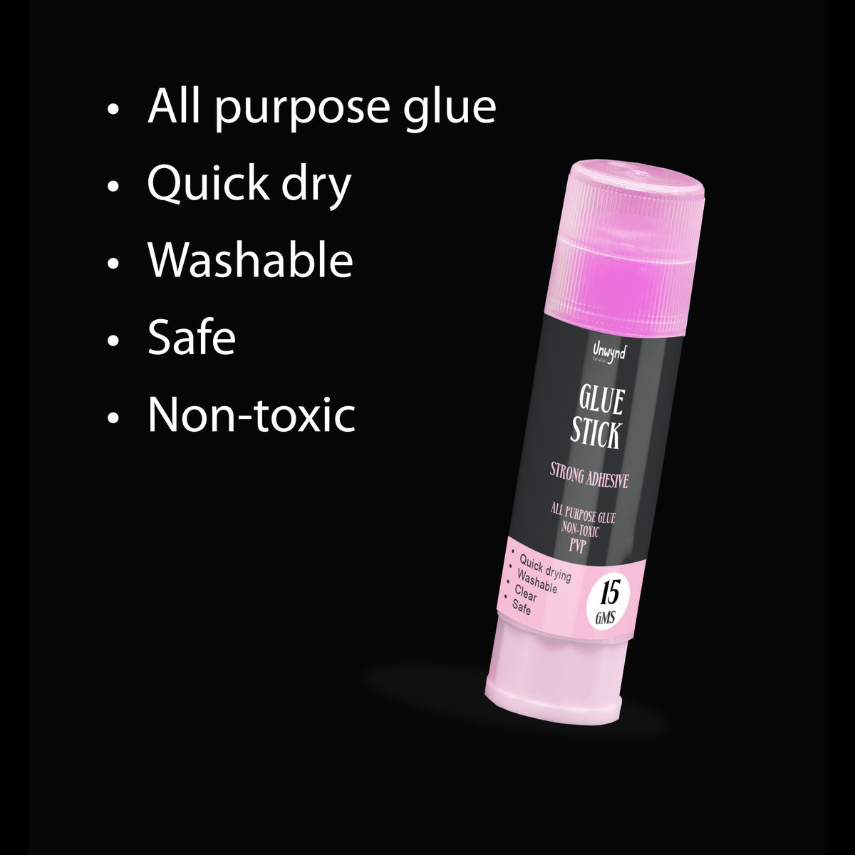 Unwynd Color Glue Stick Pink - 15gms