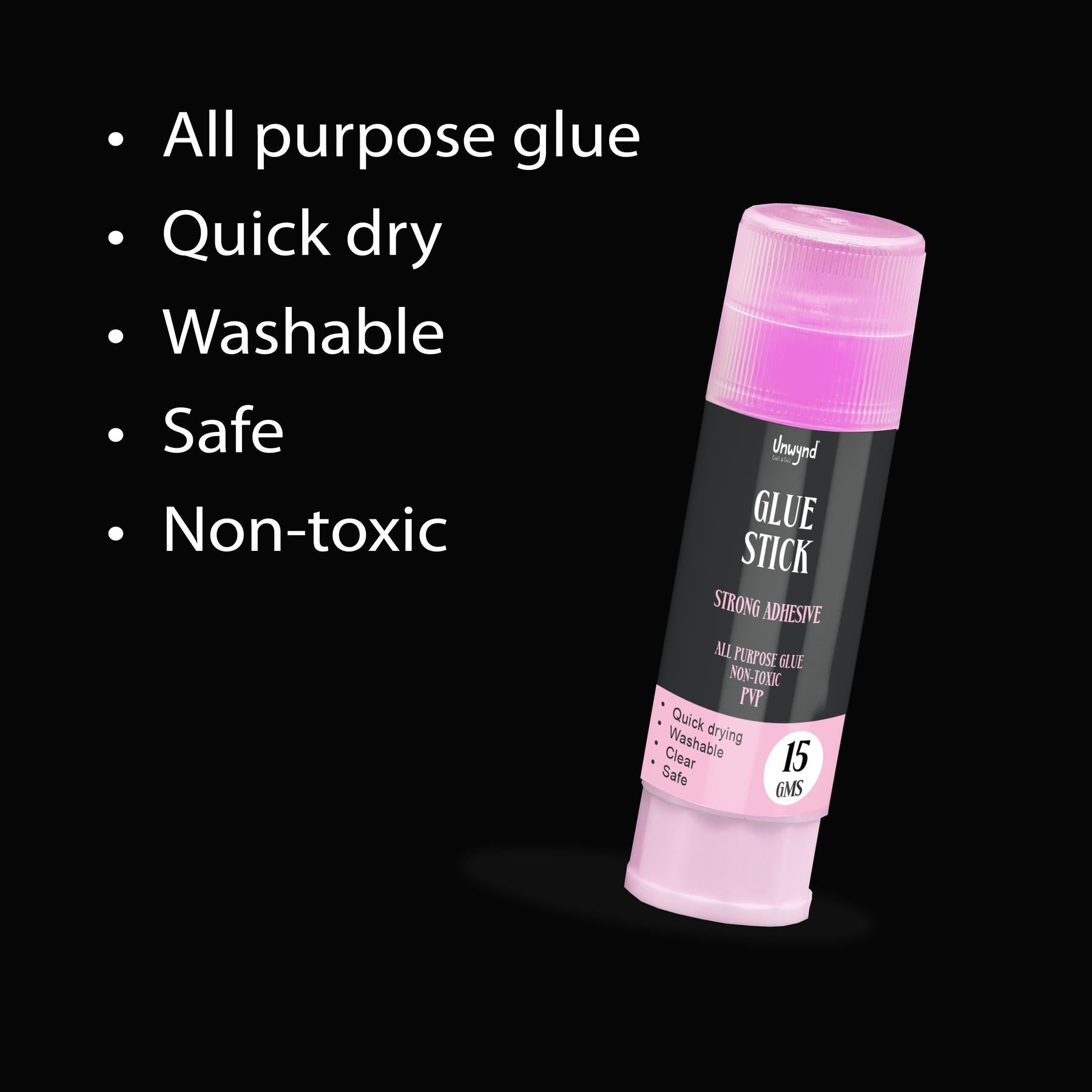 Unwynd Color Glue Stick Pink - 15gms