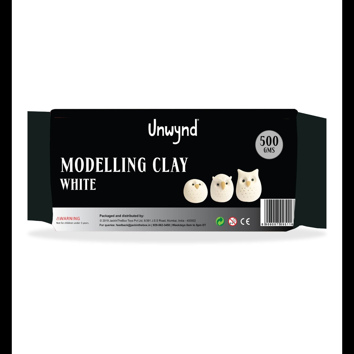 Unwynd Modelling Clay White - 500gms