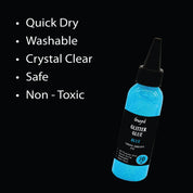 Unwynd Neon Glitter Glue- Blue - 70ml