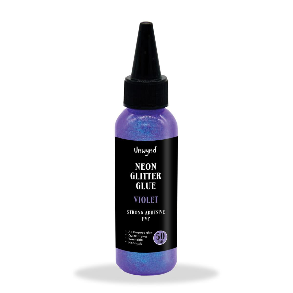 Neon Glitter Glue- Violet - 70ml