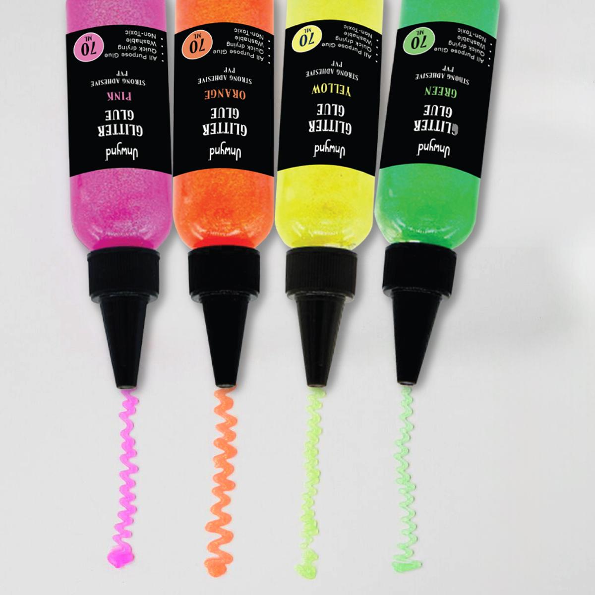 Neon Glitter Glue- Violet - 70ml