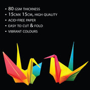 Unwynd Origami Paper - Pack of 100