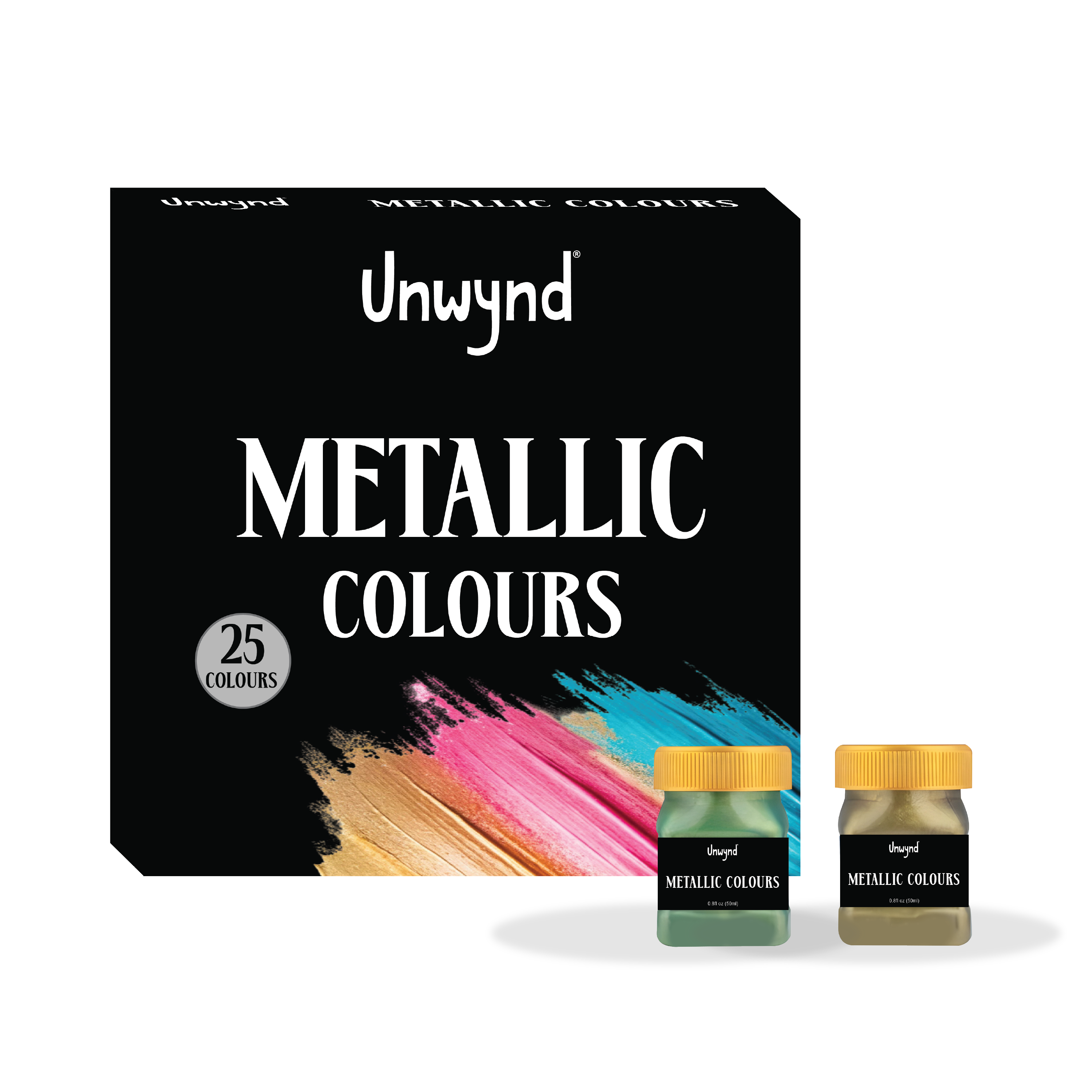 Unwynd Premium solid Metallic Acrylic paint