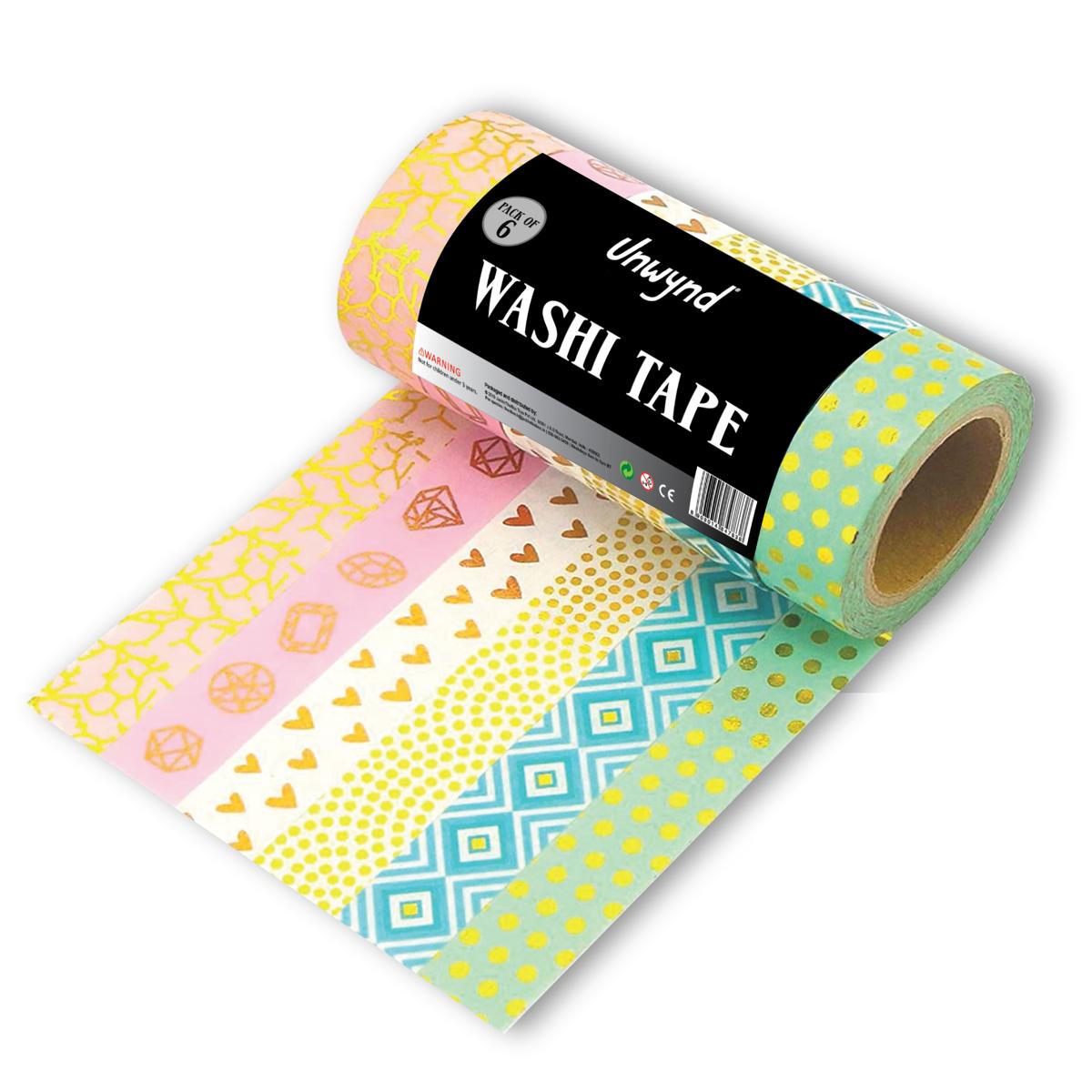 Unwynd Washi Tape - Pack of 6