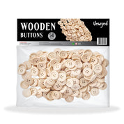 Unwynd Wooden Buttons Natural - Pack of 50