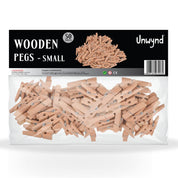 Unwynd Wooden Pegs Natural Small - Pack of 50