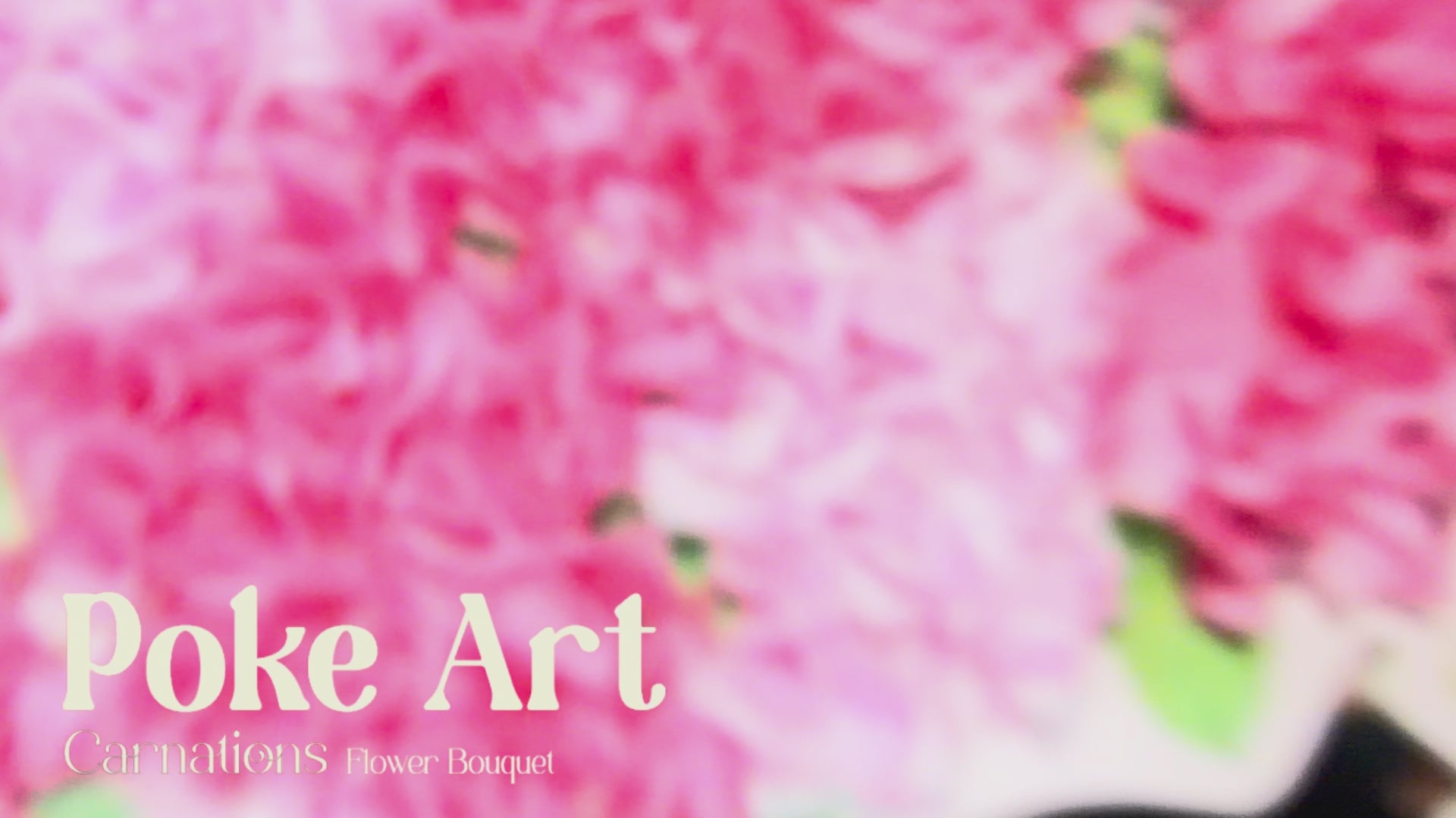 Poke Art Carnations Flower Bouquet